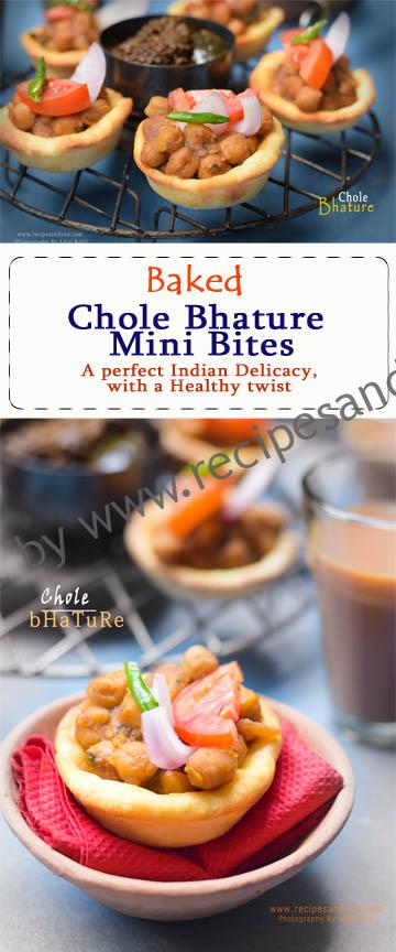 Baked chole bhature