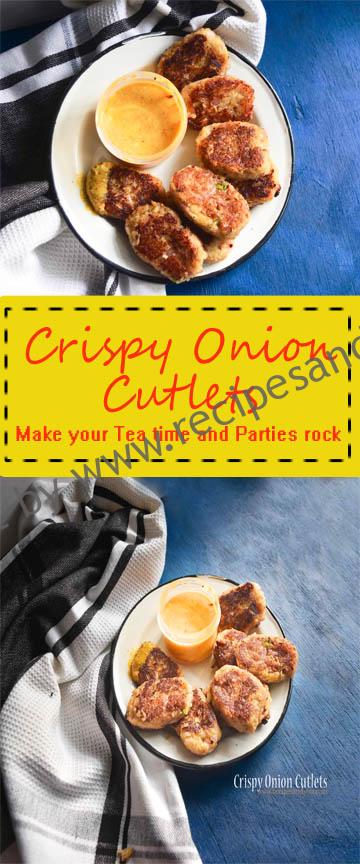 crispy onion cutlets