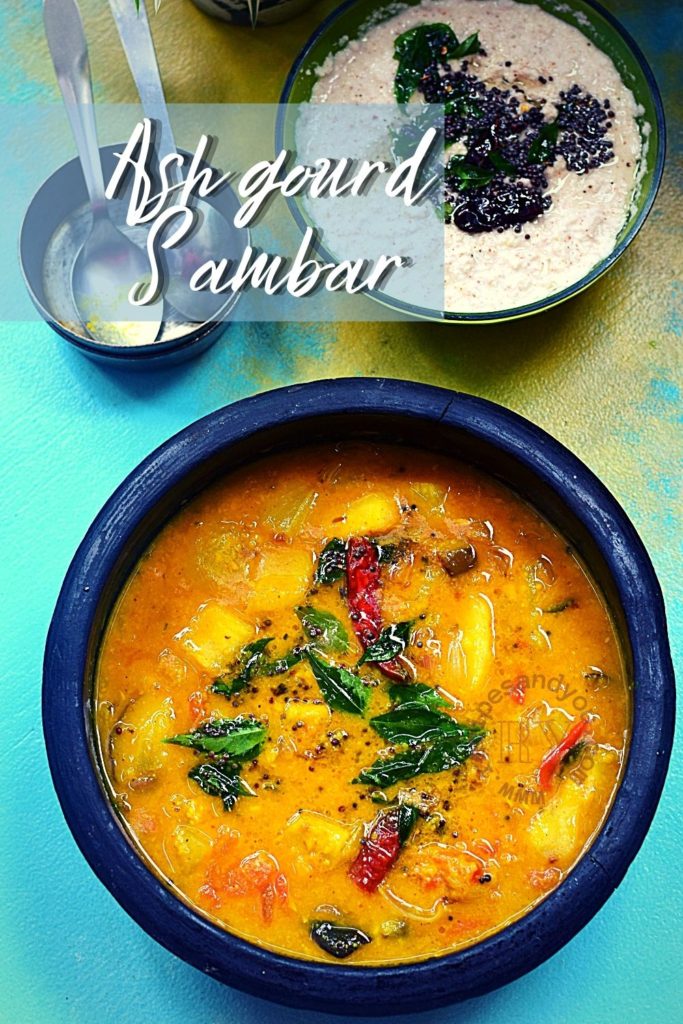 Ash gourd Sambar recipe