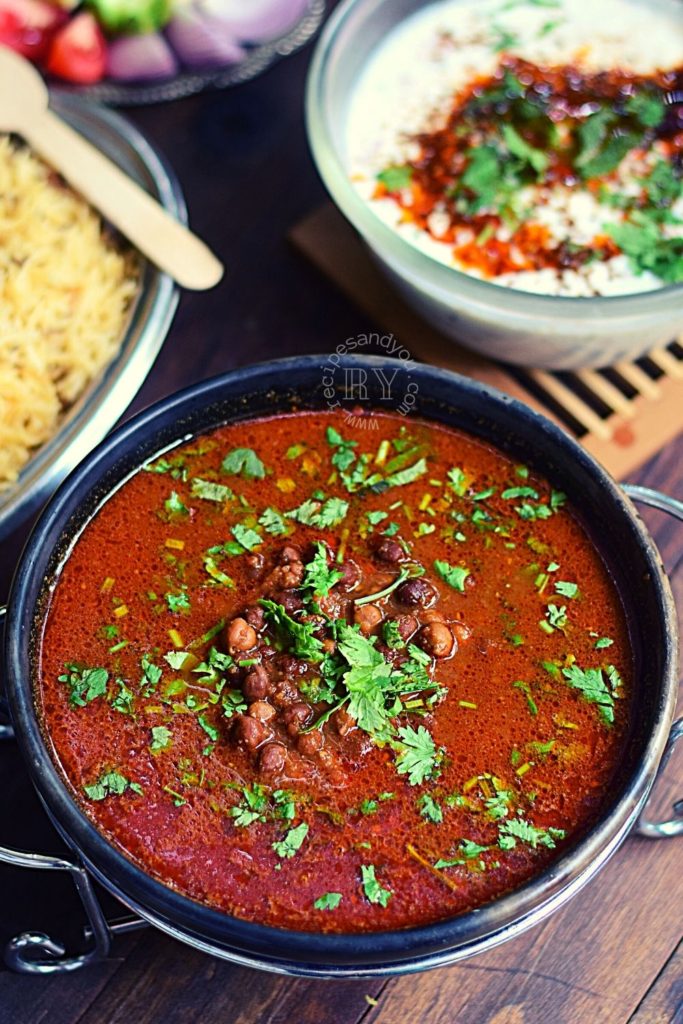 Kala chana curry recipe